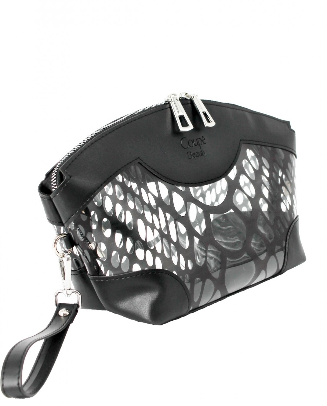 Coupe Leather Bianca Makyaj Çantası, Ayna Hediyeli Coupé Leather