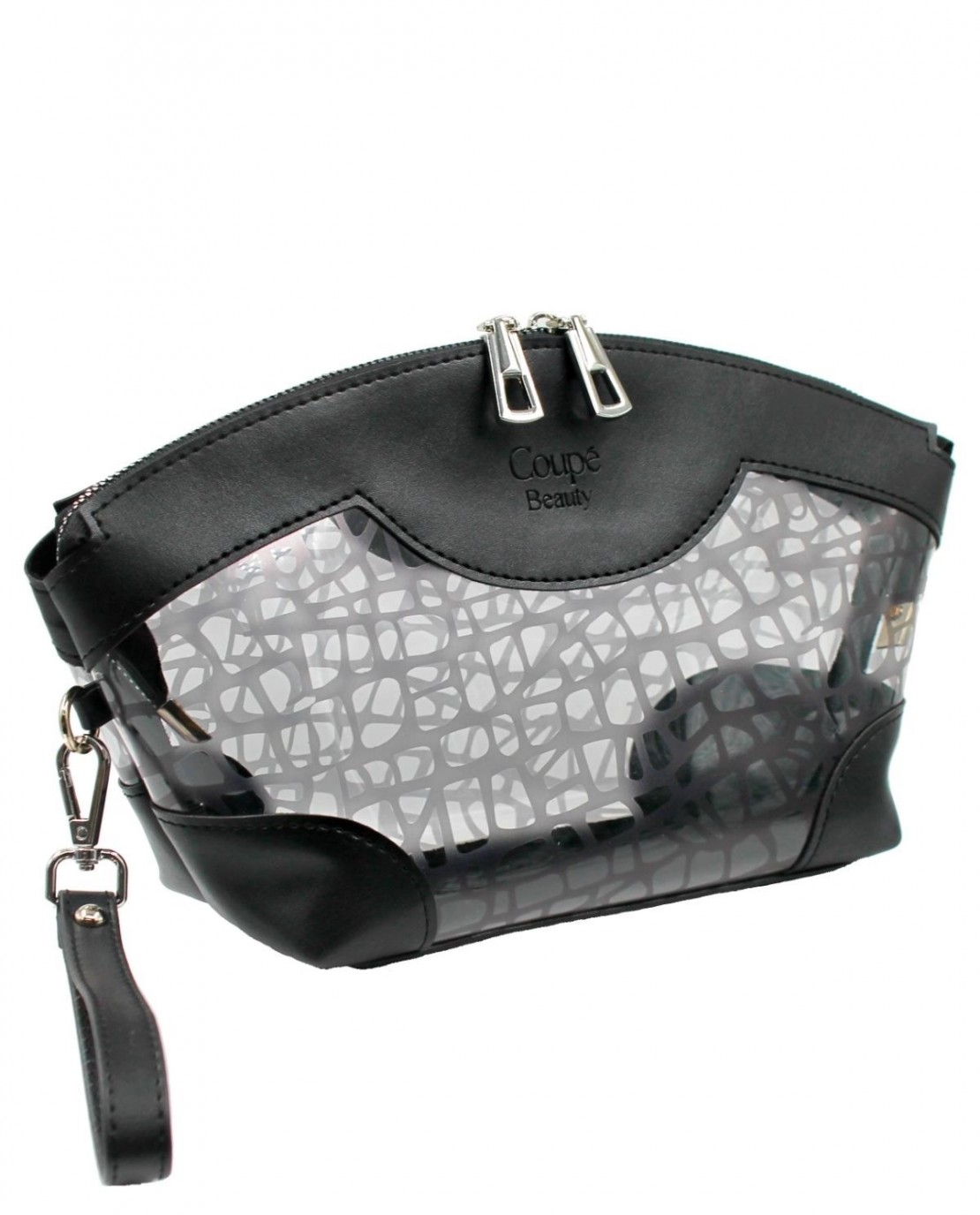 Coupe Leather Bianca Makyaj Çantası, Ayna Hediyeli Coupé Leather
